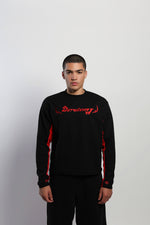 Moto Long Sleeve Black Red