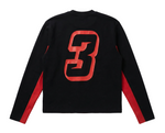 Moto Long Sleeve Black Red